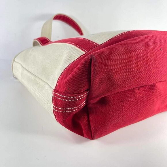 VTG Lands End boat and tote bag Red wreath Kids painting large Canvas Bag - Picture 8 of 10